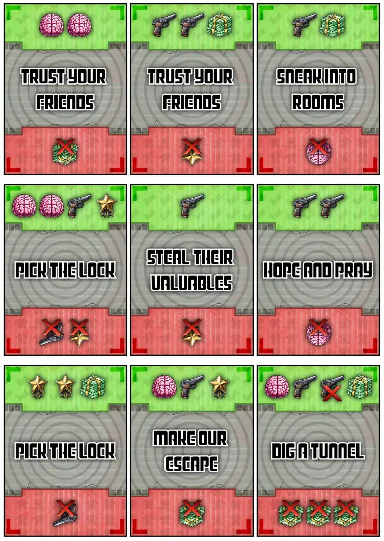 The (near) final version of the Mission cards. The (near) final version of the Mission cards.