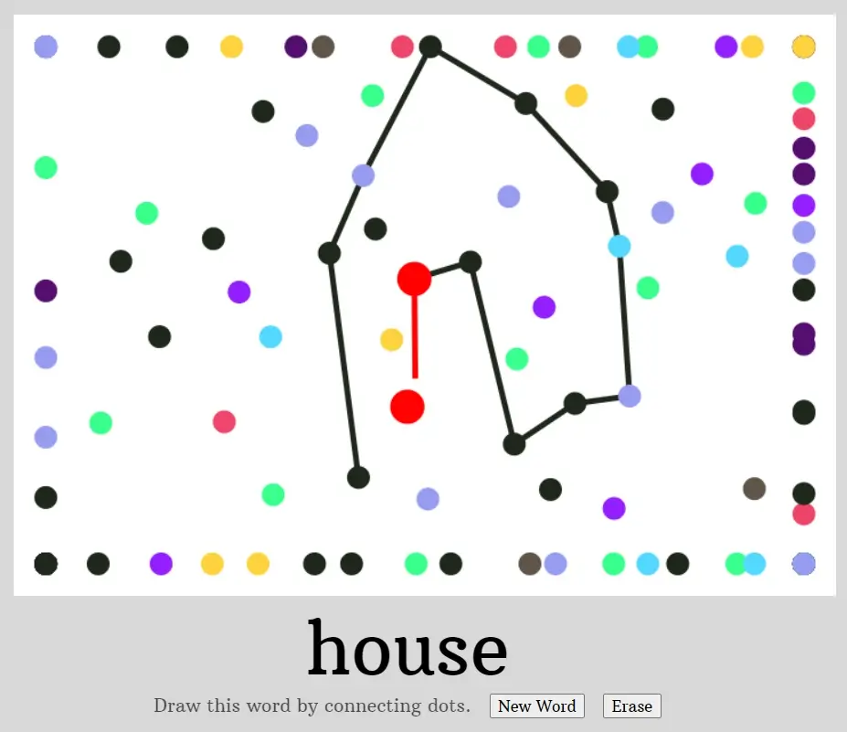 First version of interactive, drawable canvas on website.