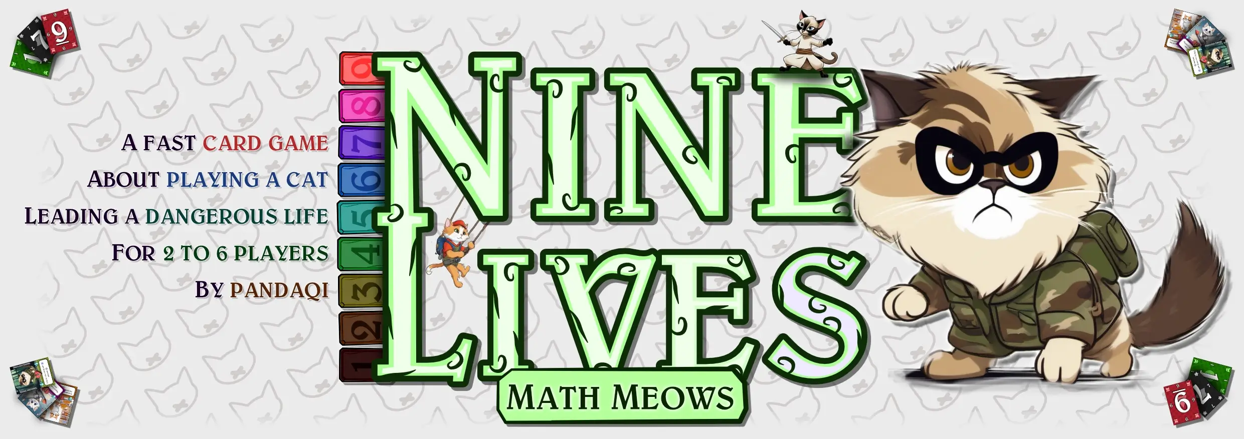 Thumbnail / Header for article: Nine Lives: Math Meows