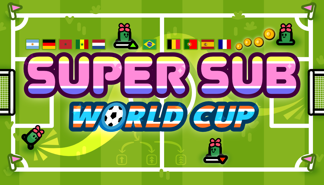 Thumbnail / Header for article: Super Sub: World Cup (Devlog)