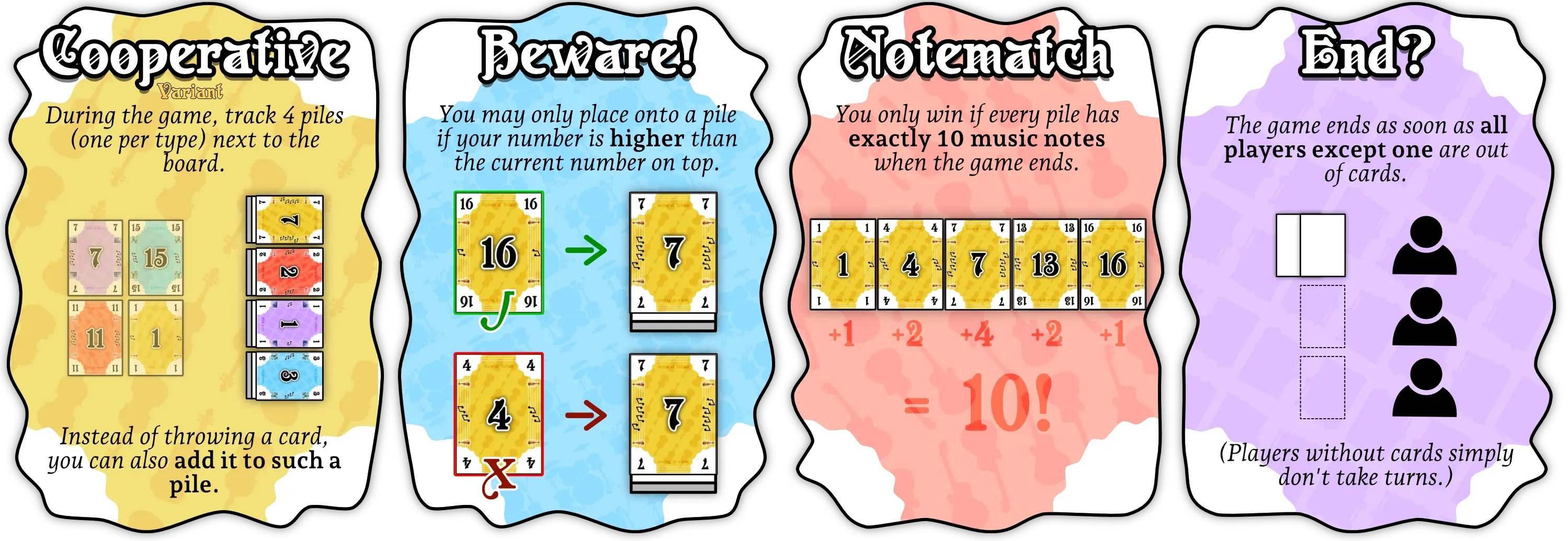 Example of how to setup and play the cooperative variant (with slight modifications to base game).