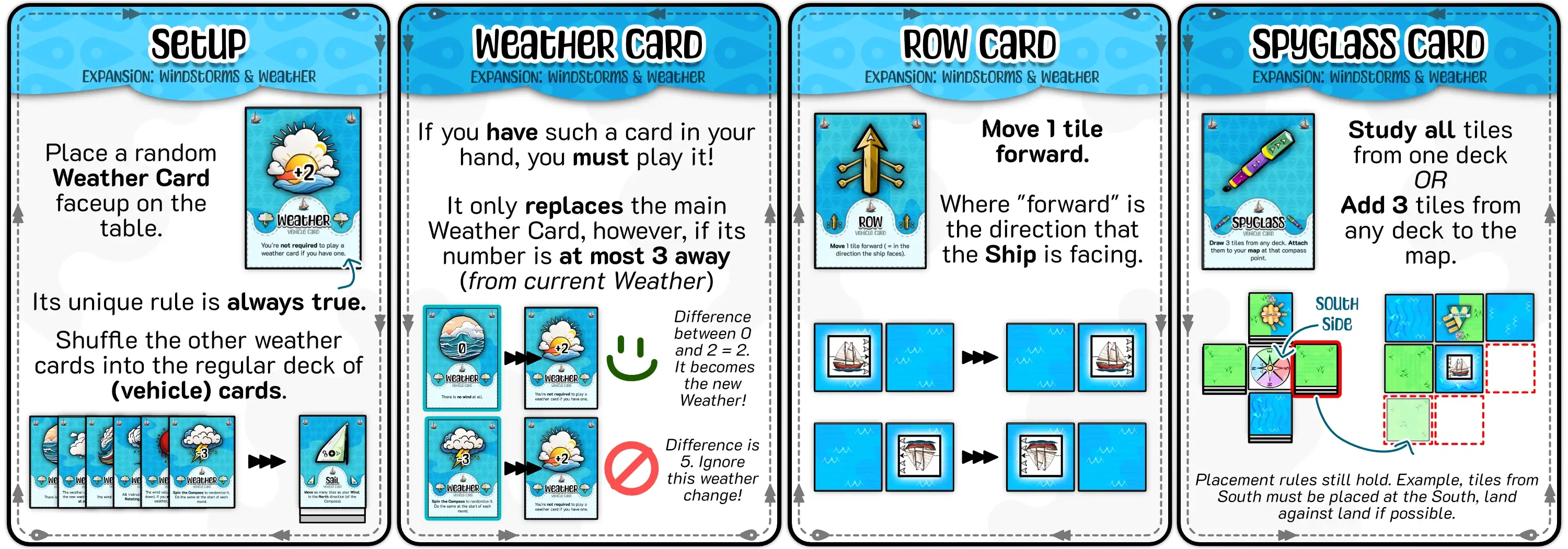 Example of how to play/use Weather Cards, and the other new vehicle cards.