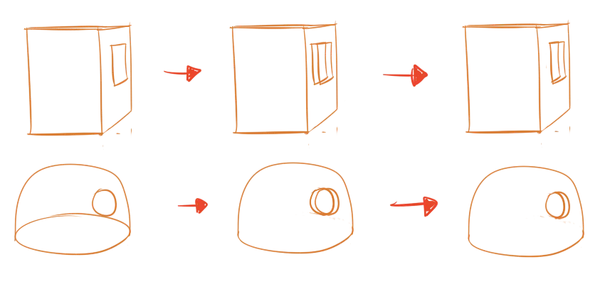 Example of drawing holes the easy way.