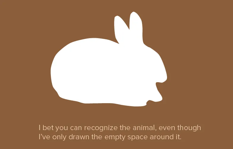 Example of positive and negative space.