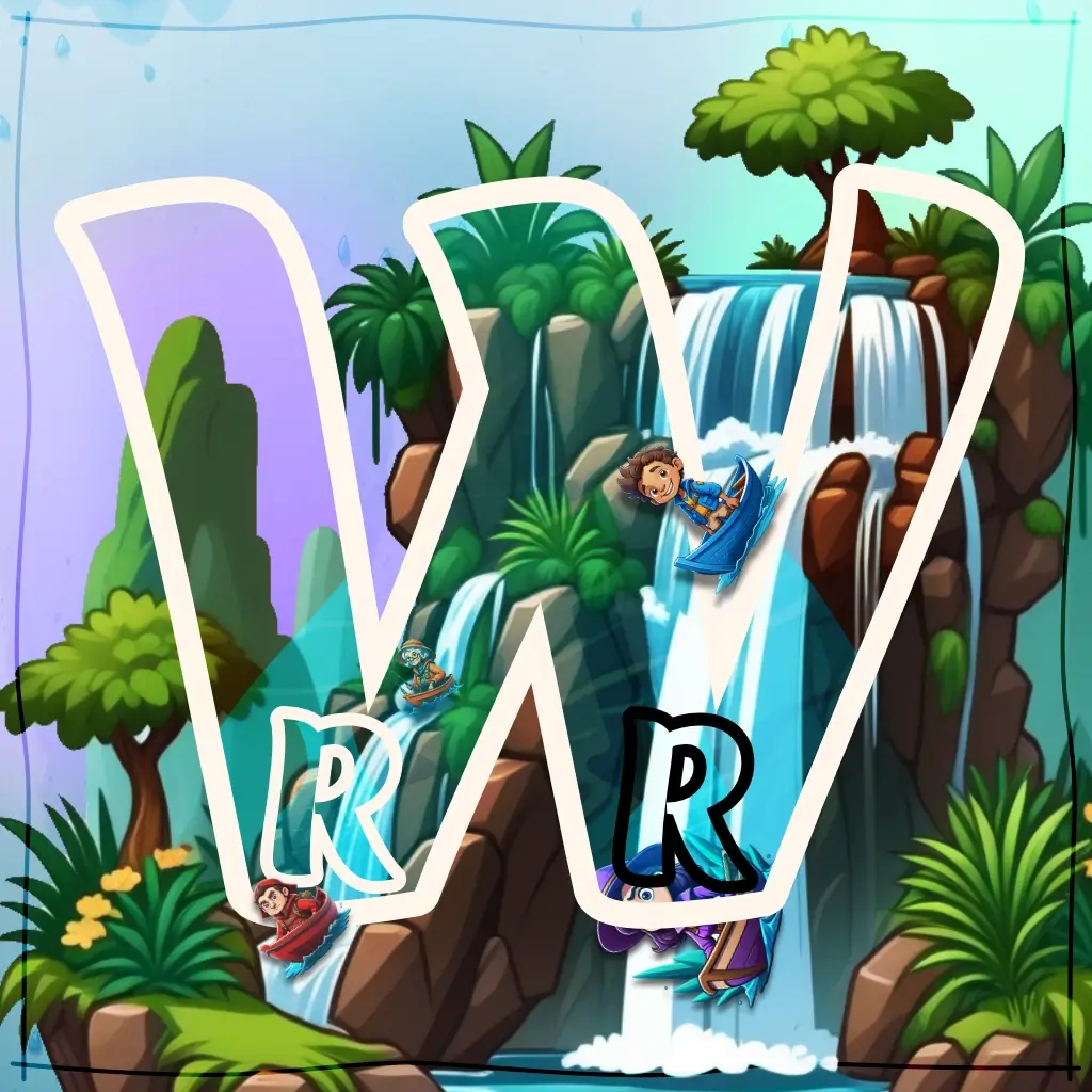 Waterfall raging rapids favicon